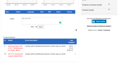 More information about "Modules Dashboard Product Monitor"