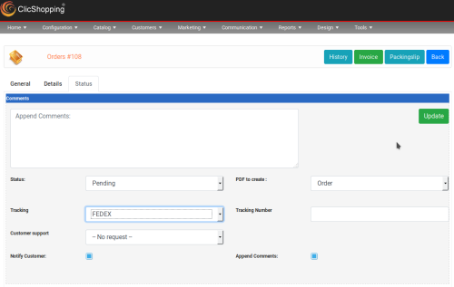 More information about "Apps configuration shipping status tracking"