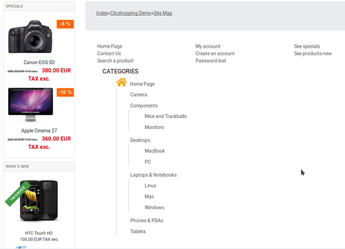 More information about "modules sitemap tree"